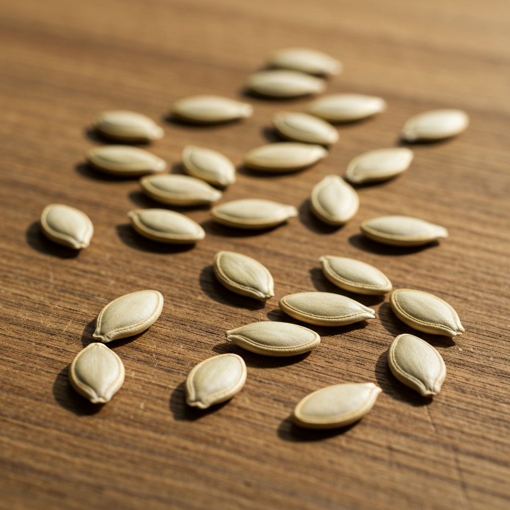 Pumpkin seeds containing zinc